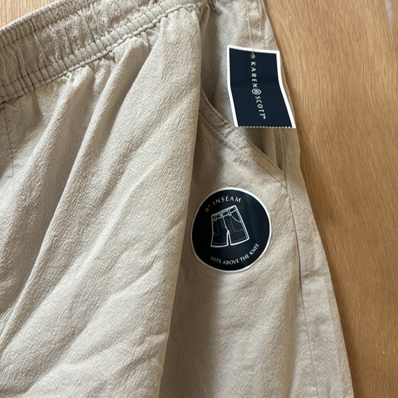 NWT Karen Scott khaki shorts - Picture 5 of 5